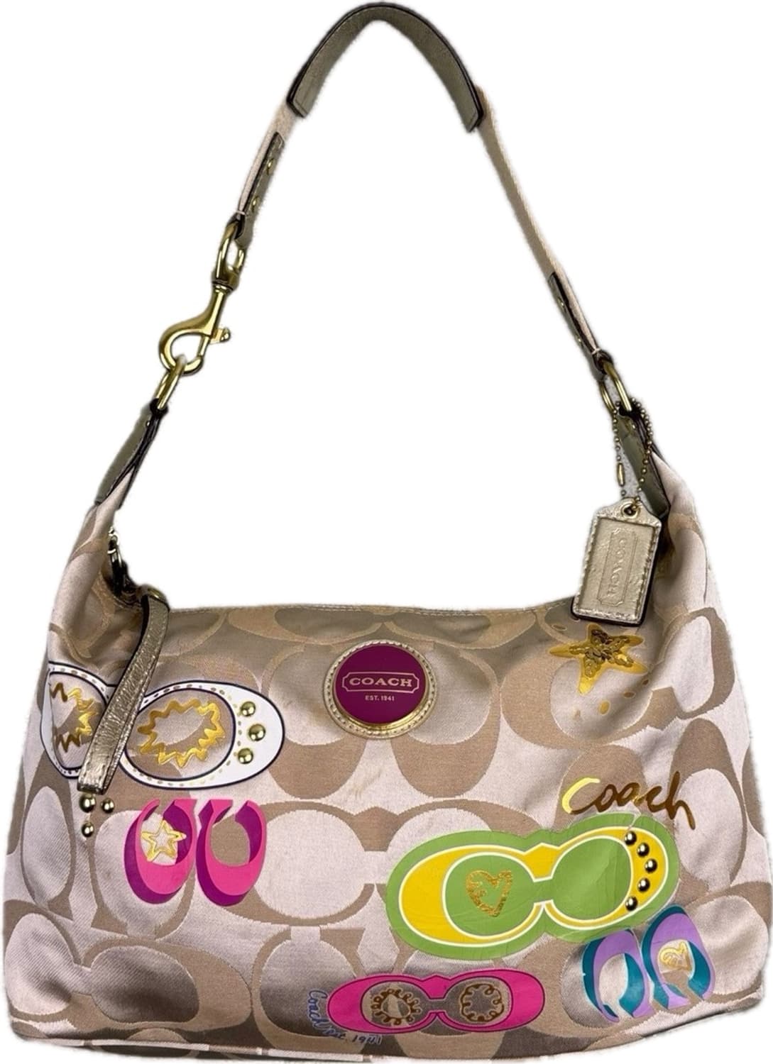 빈티지 y2k 멀티컬러 코치 호보백  상품이미지1