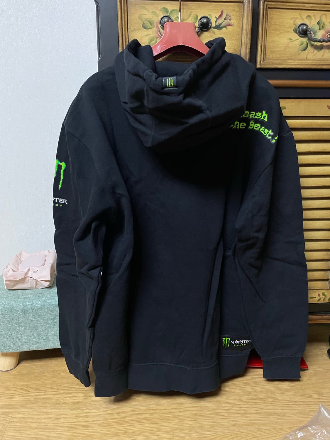 몬스터에너지 후드티셔츠 M 상품이미지2