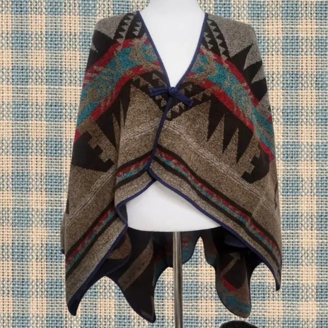 빈티지 에스닉 보헤미안 히피 판초 캠핑 상품이미지1