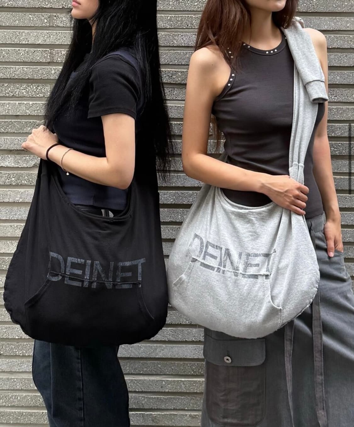 다이닛 ROPE BAG IN MELANGE GREY 상품이미지9