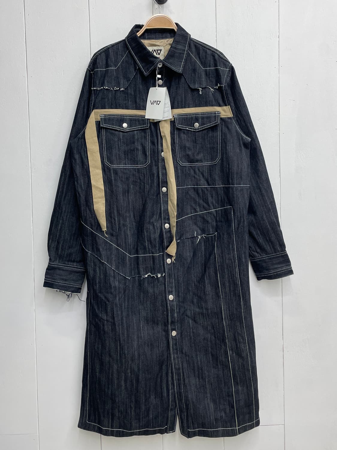 VAO 플래핑 롱 생지데님 자켓 상품이미지3