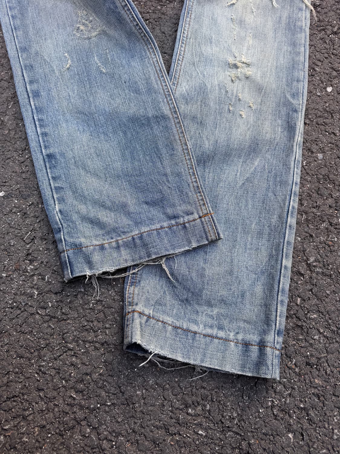 돌체앤가바나 디스트로이드 데미지 워싱 데님팬츠  상품이미지8