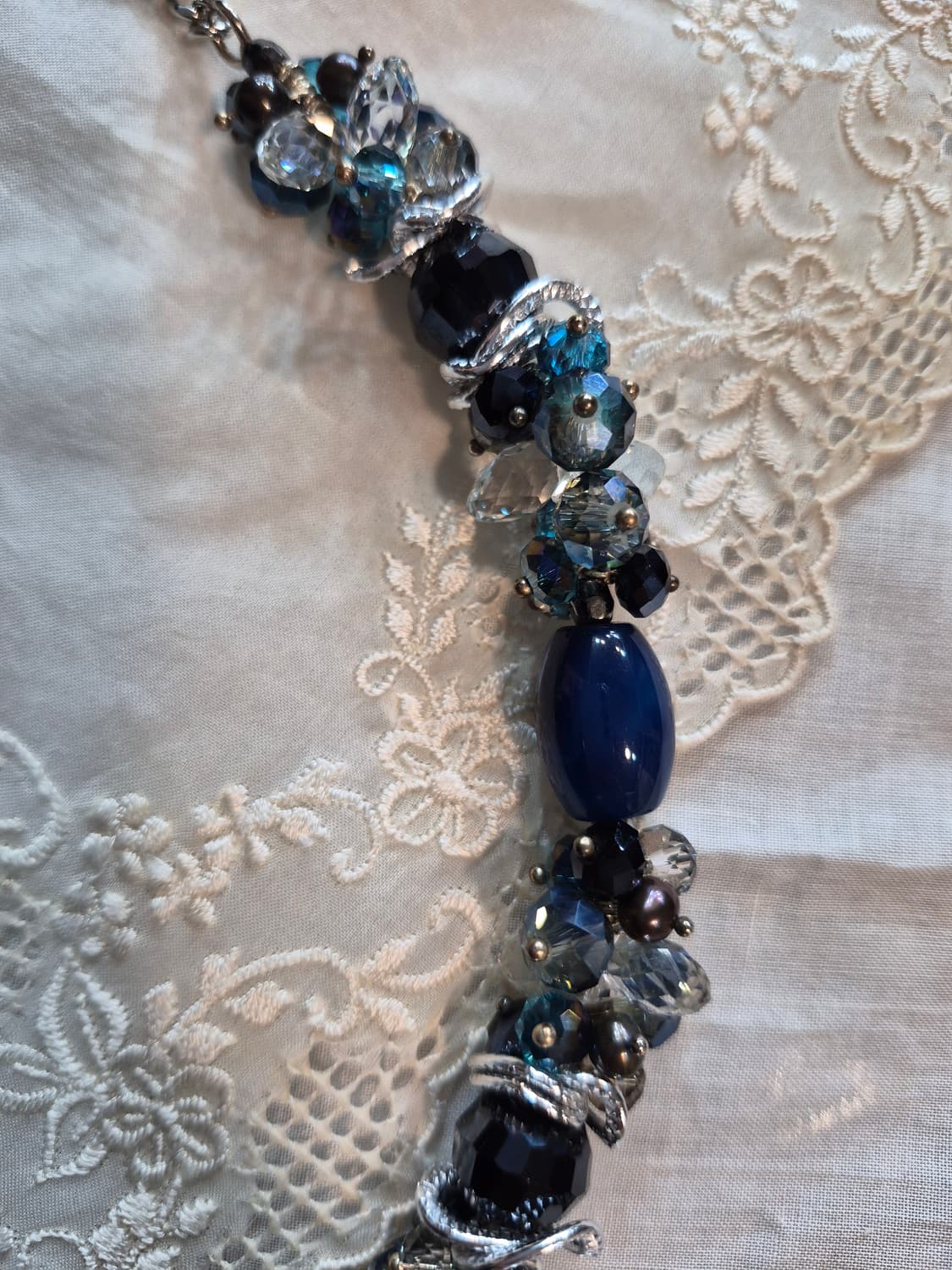 이태리 유리공예 블루톤 목걸이  상품이미지6