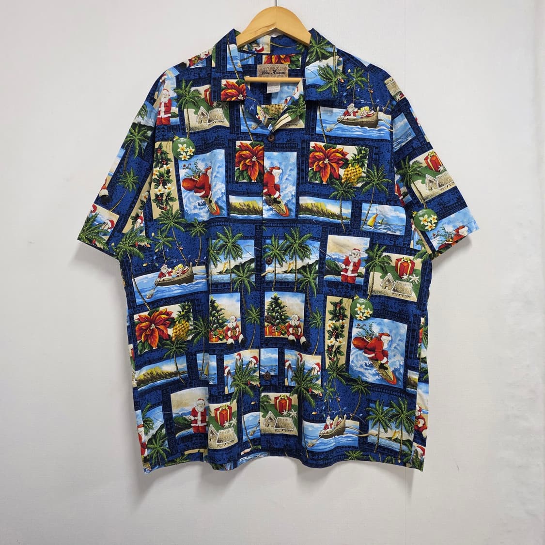 2XL) 80's Blue Hawaii 빈티지 하와이안 셔츠 상품이미지1