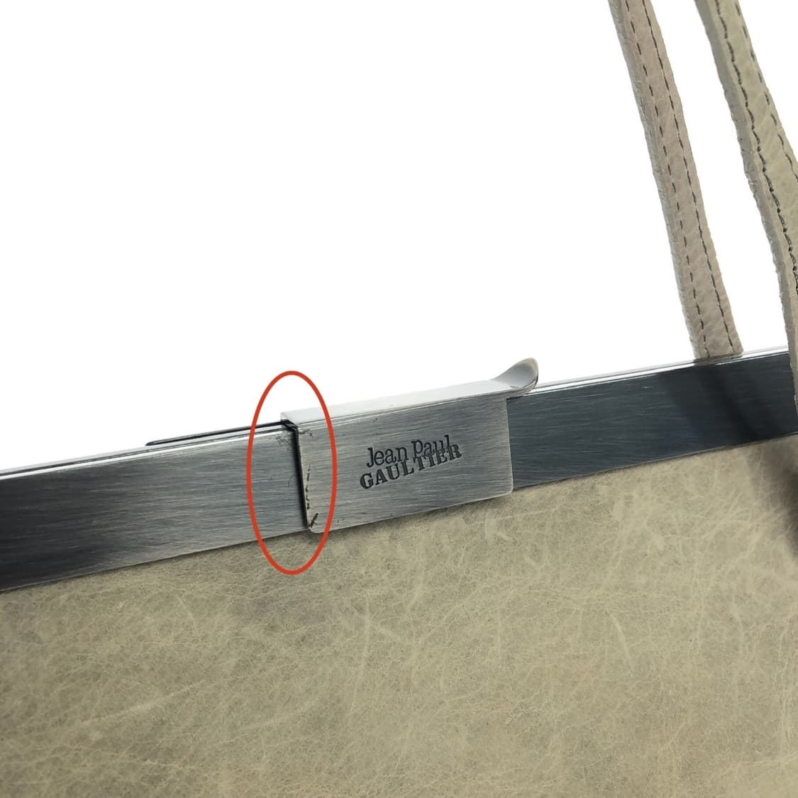 장폴고티에 빈티지가공 가죽 핸드백 상품이미지9