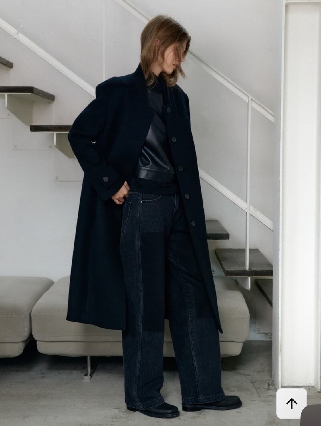 새상품) 렉스튜디오 블랙포인트 워싱데님팬츠 M (정가 139,000원) 상품이미지2