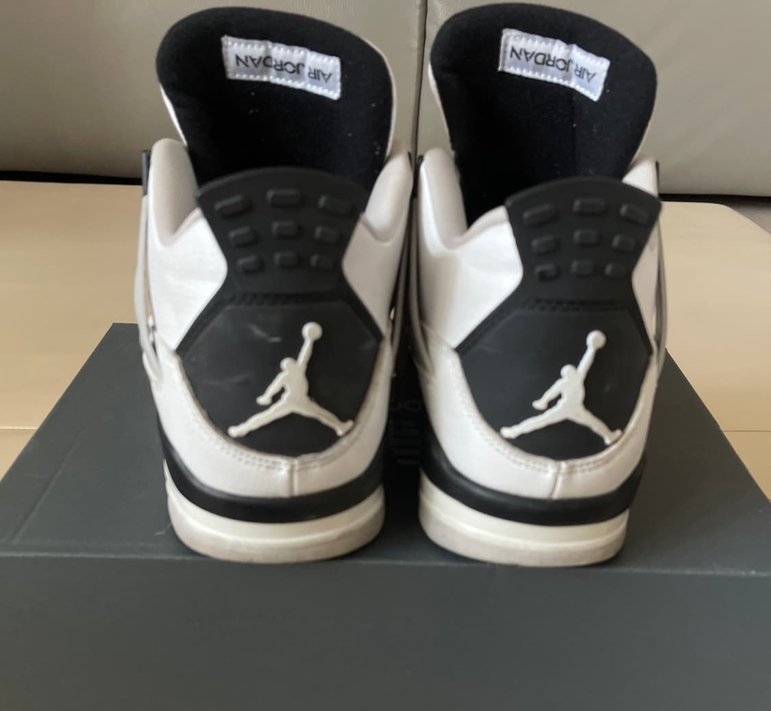 나이키 에어 조던 4 레트로 화이트/블랙 280mm 상품이미지2