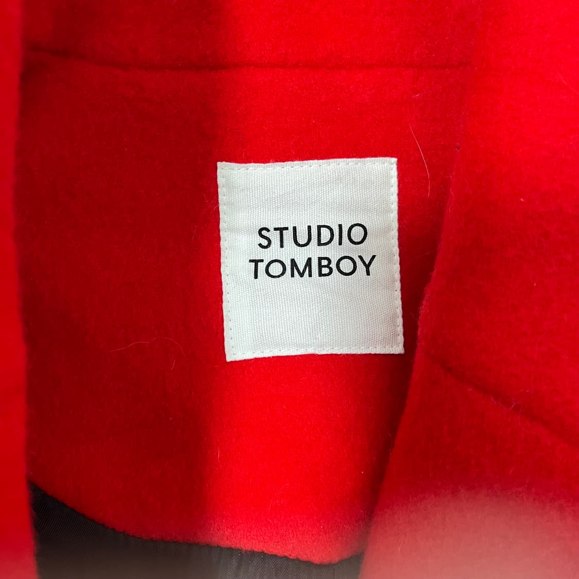 스튜디오 톰보이(STUDIO TOMBOY) 레드 울 혼방 코트 상품이미지6