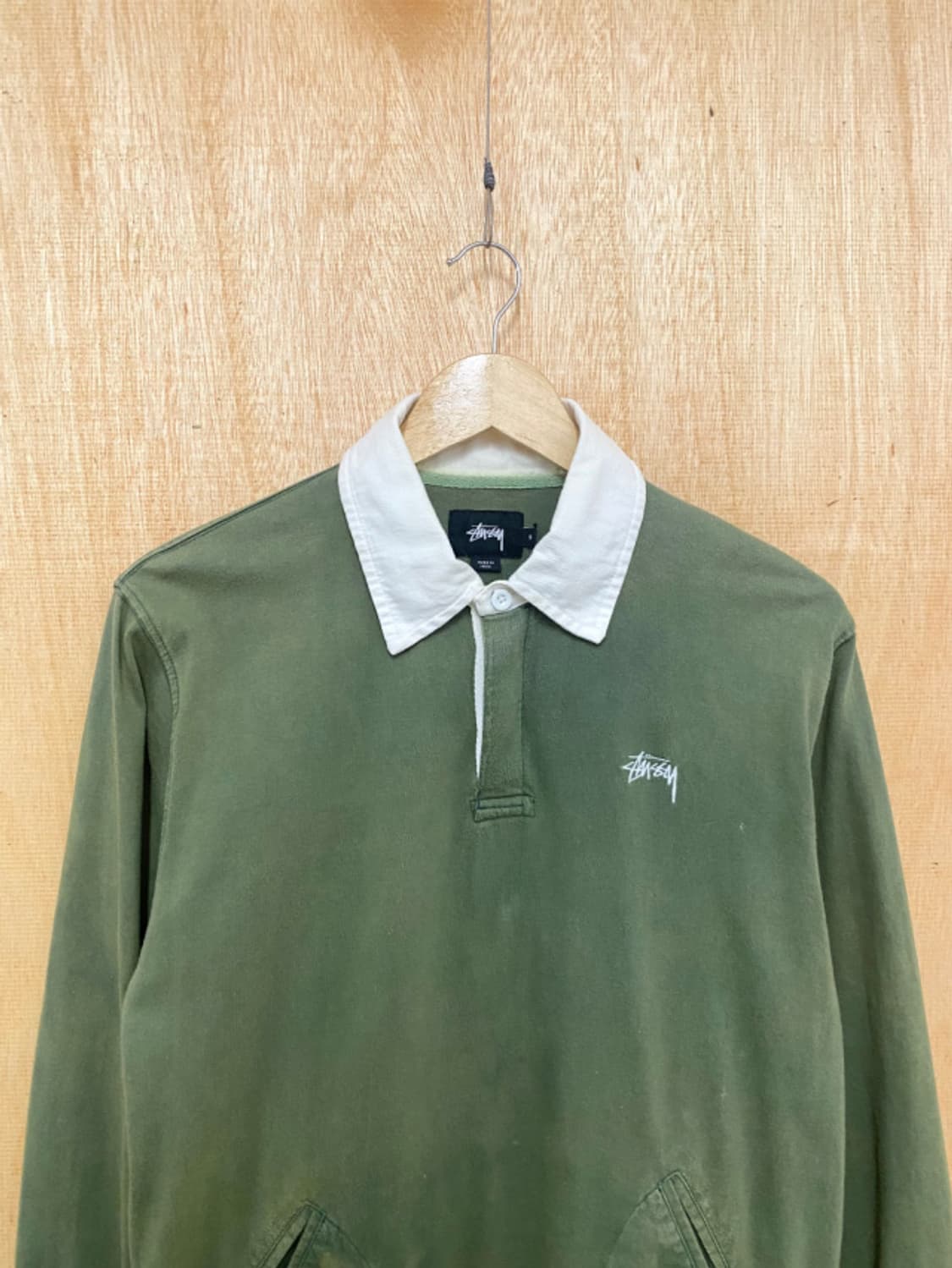 STUSSY bleach washed collar t-shirts 스투시 상품이미지4