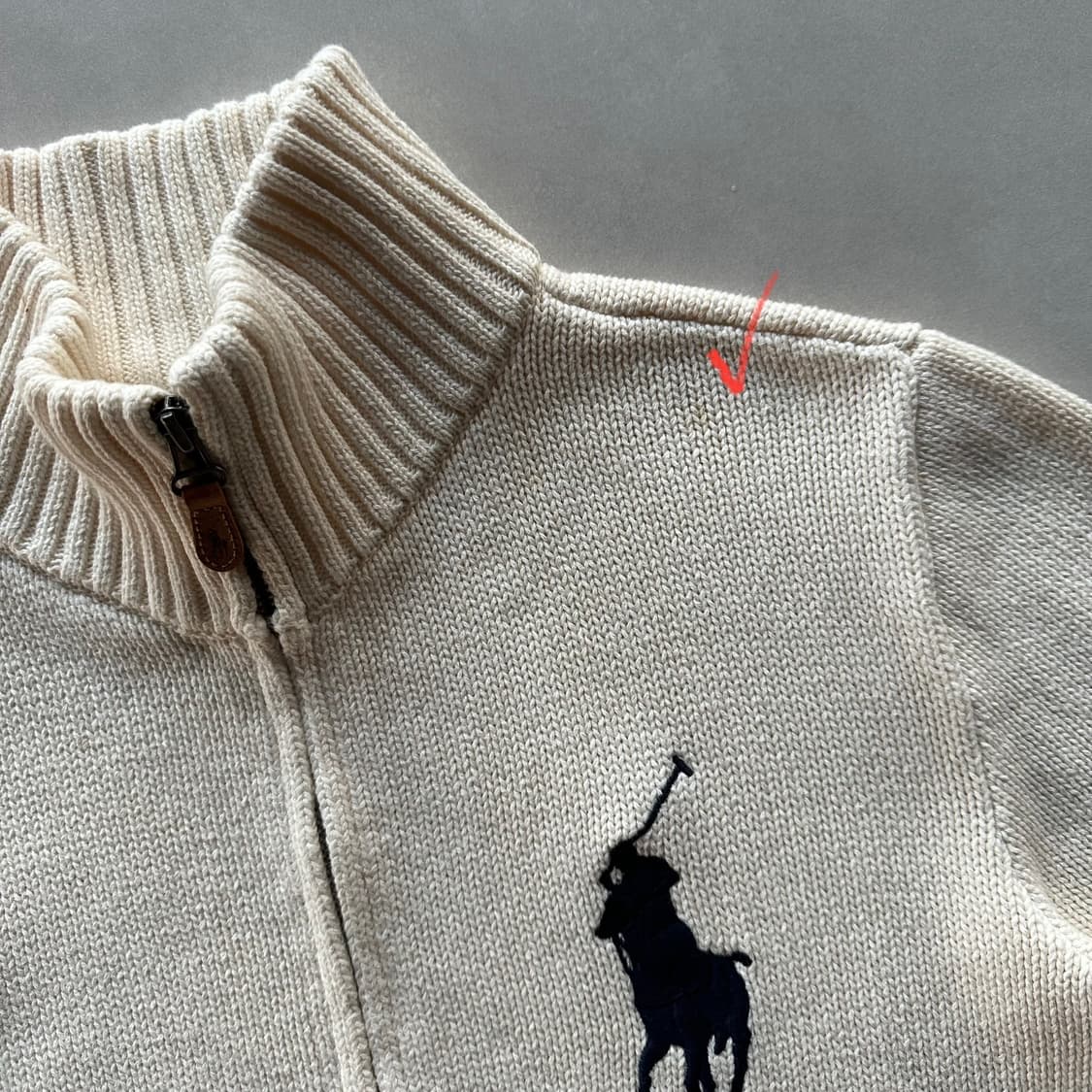 [XL]폴로 랄프로렌 빅포니 니트 집업 상품이미지8
