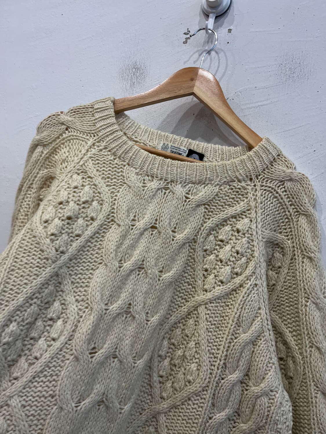 SKKONE 퓨어울 피셔맨 니트 스웨터  상품이미지2