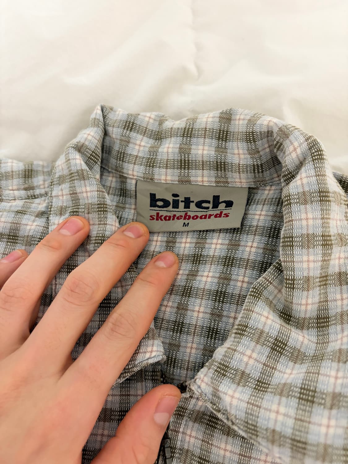 bitch skateboards 체크 집업 상품이미지3