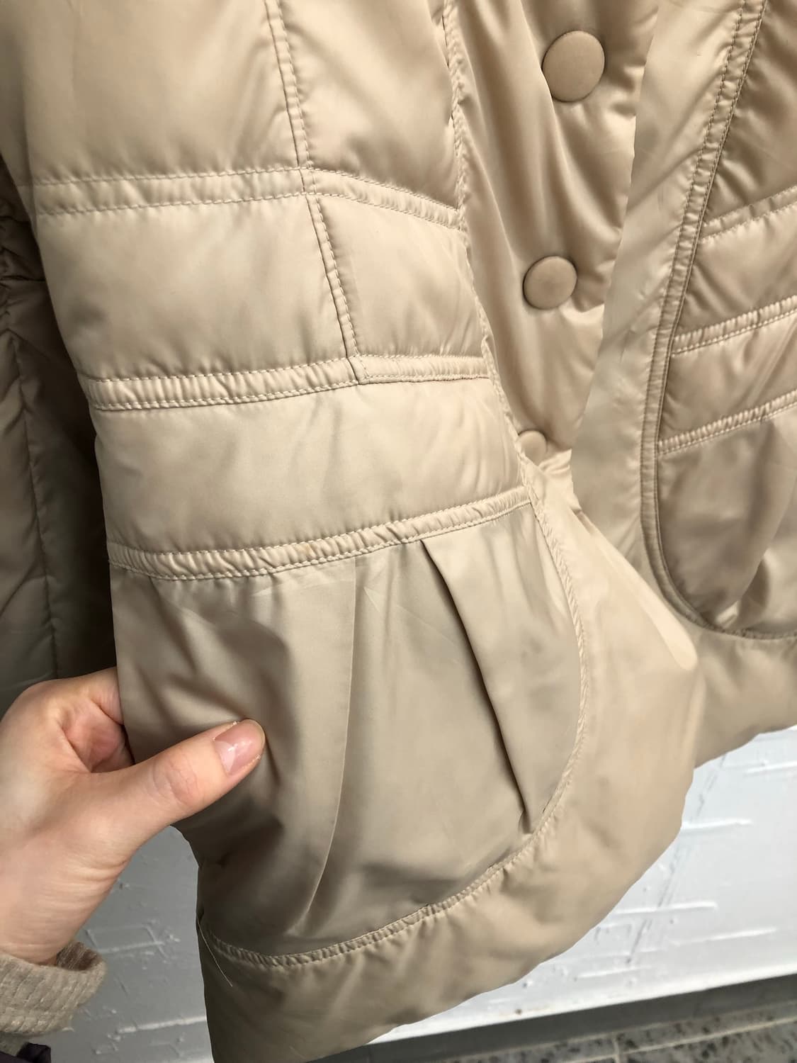 yellow beige lined jumper 상품이미지5