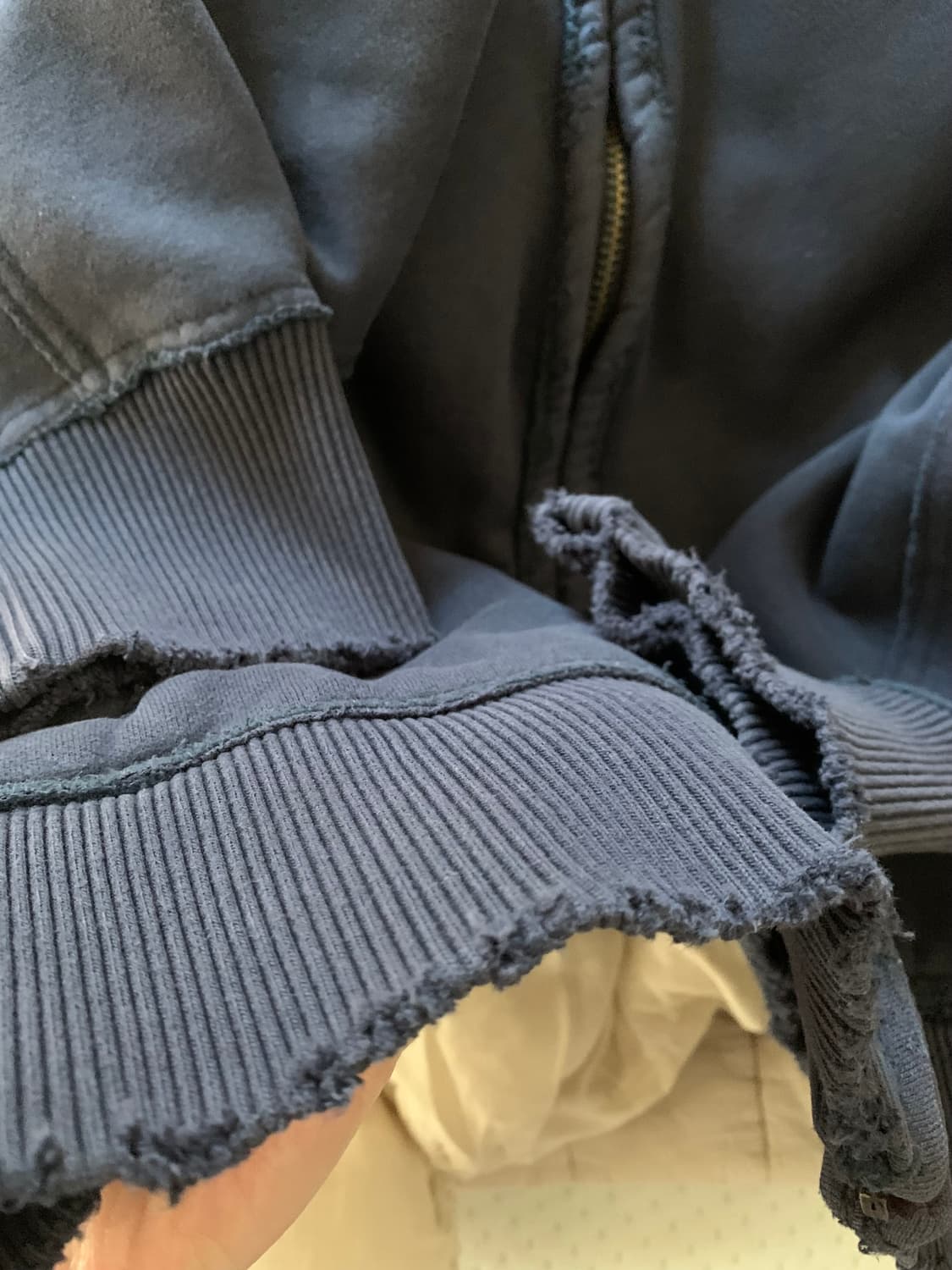 아베크롬비 코튼 패치 코튼 집업 네이비 팔아요💙 착샷O 상품이미지2