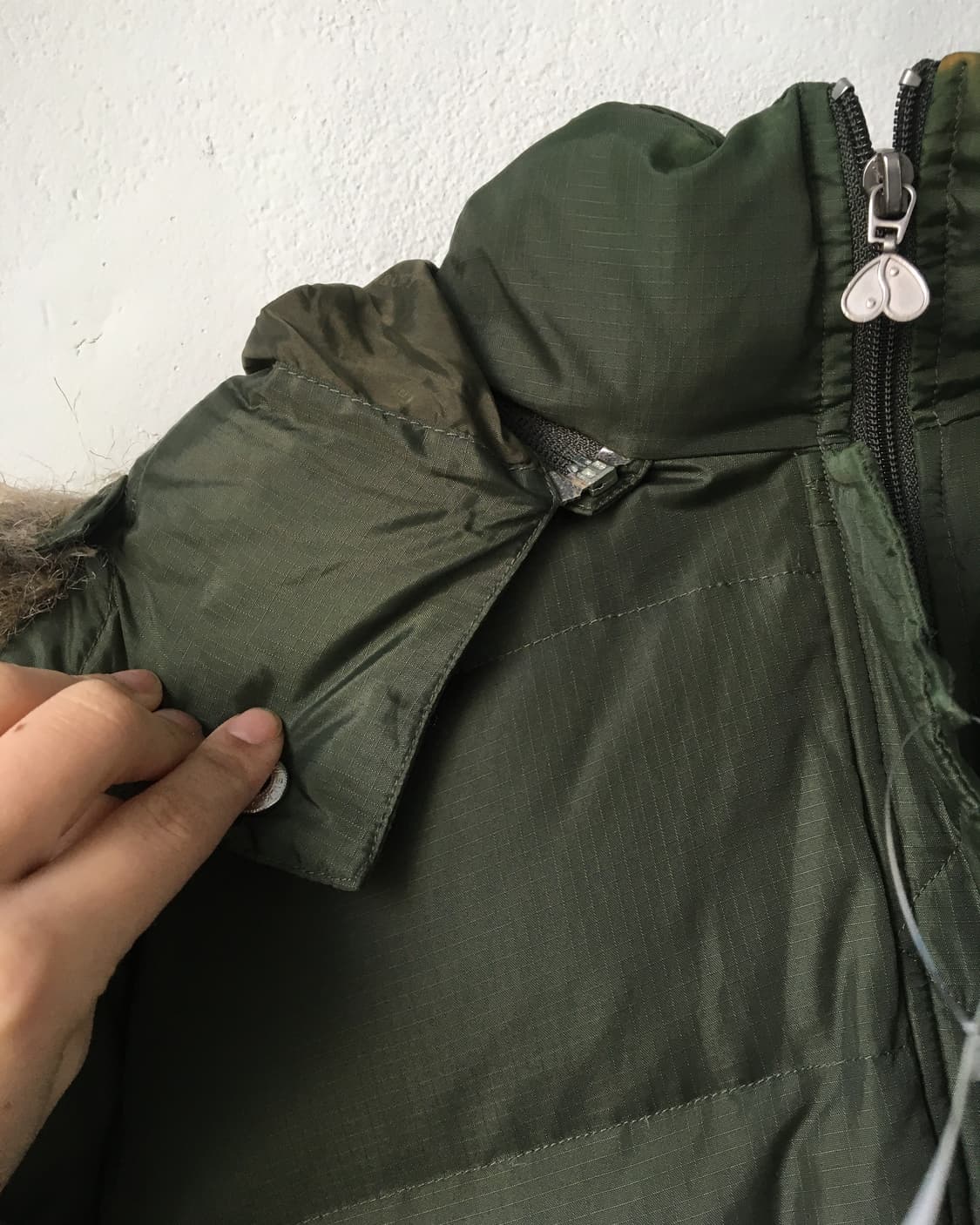 Fake fur hood jacket 상품이미지6