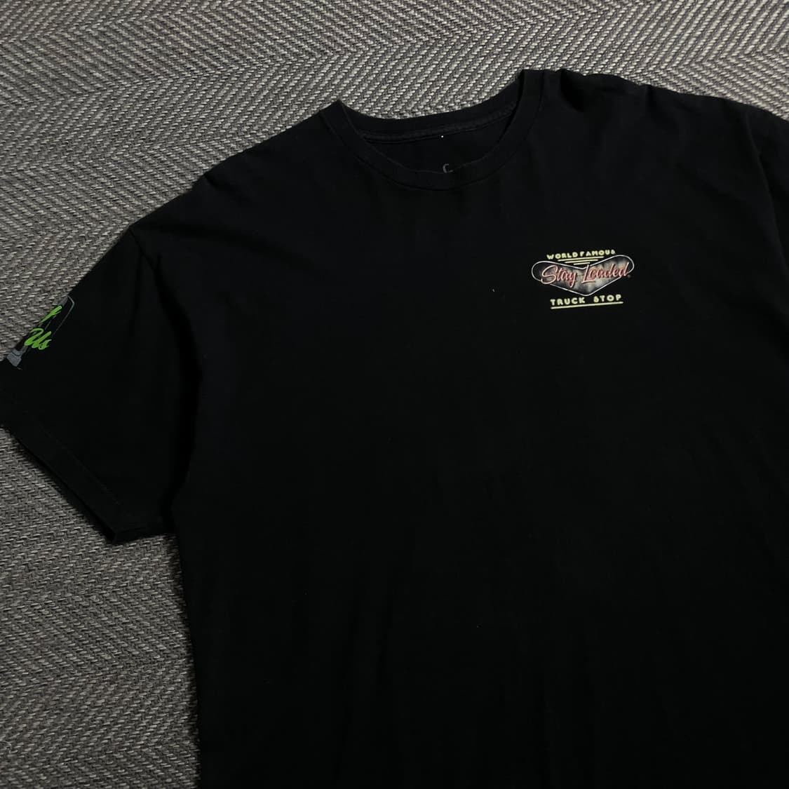 USA 빈티지 트럭 스탑 빅로고 반팔 티셔츠o 4386 상품이미지4