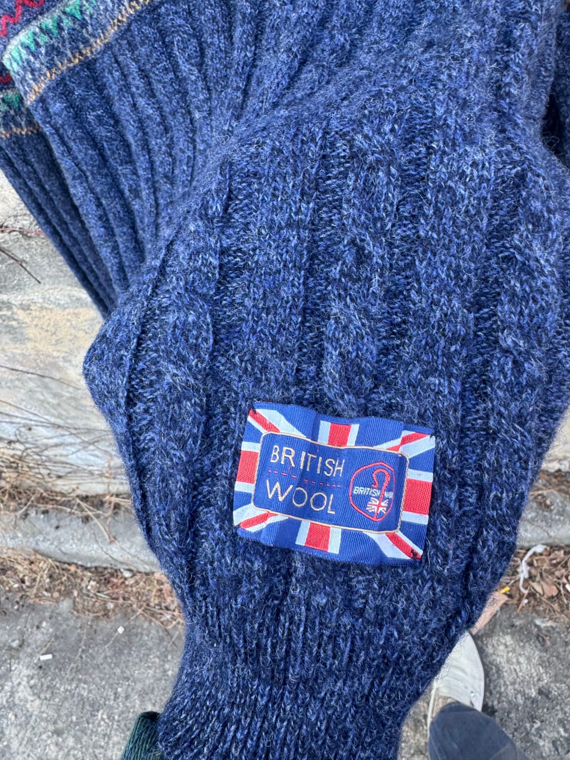 Gim british wool 페어아일 케이블 니트 L 상품이미지6