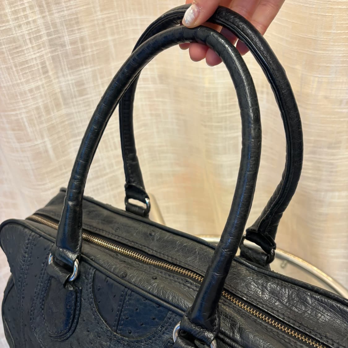 리얼 타조가죽 토트백     상품이미지5