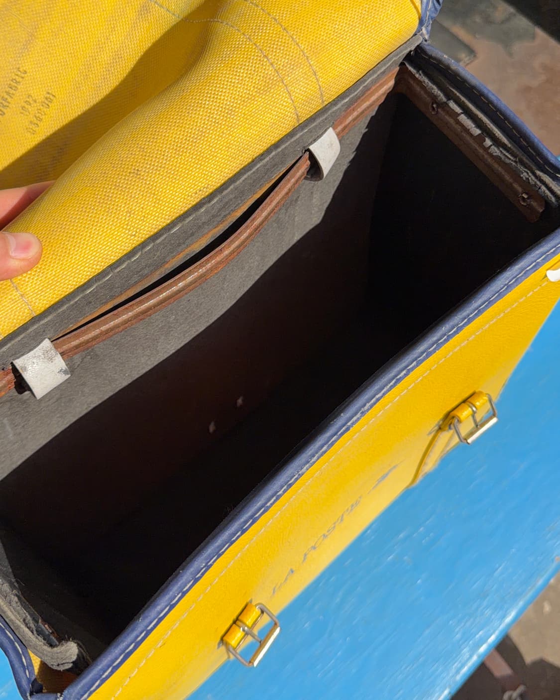 빈티지 소품 1990년 프랑스 우체부 바이크백 상품이미지4