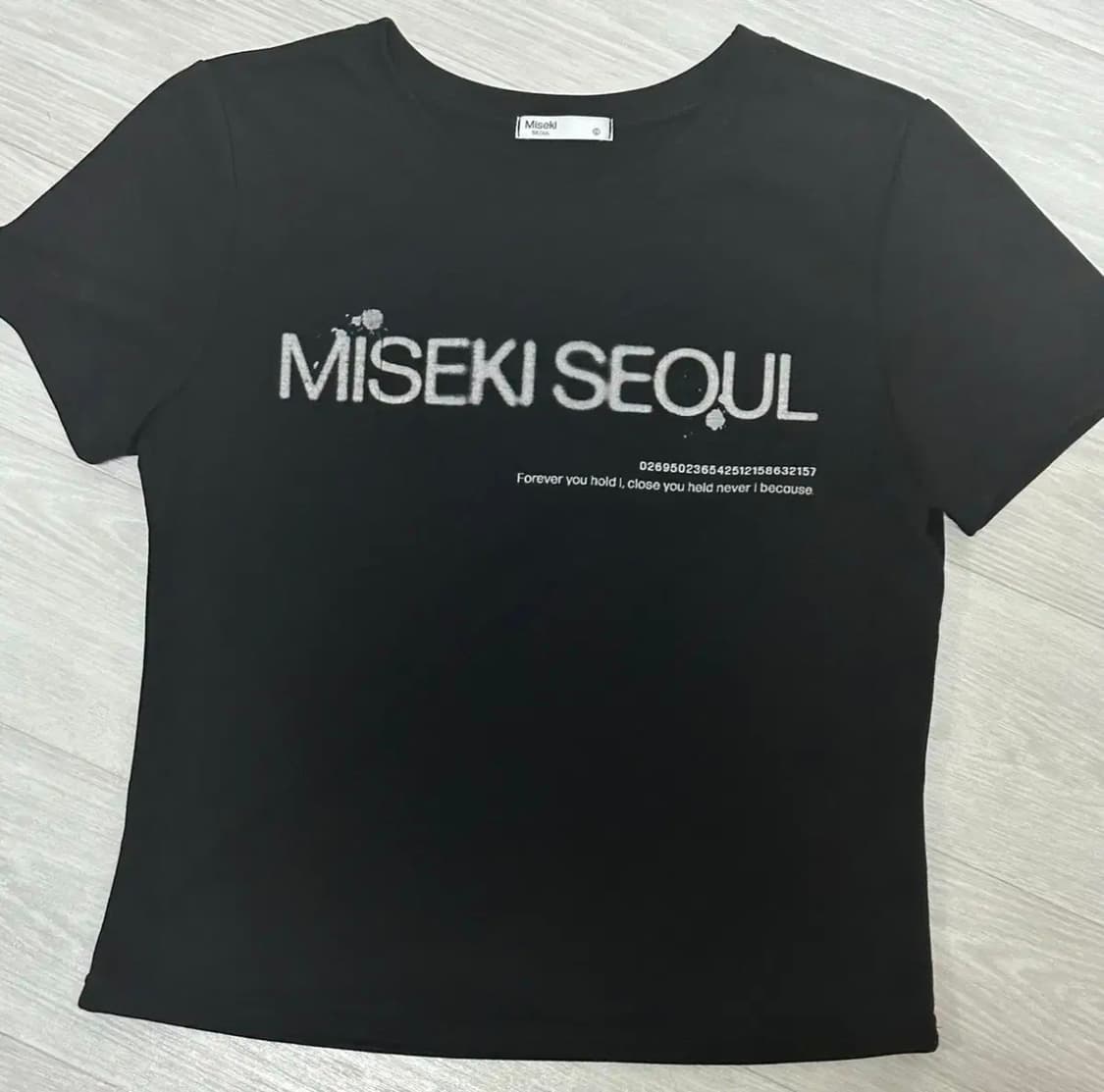 미세키서울 반팔 티셔츠 Logo short sleeves BLACK 상품이미지3