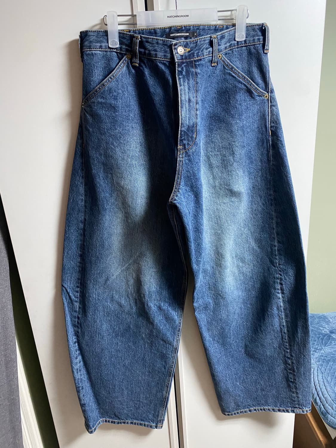 해칭룸 커브드 데님팬츠 상품이미지1