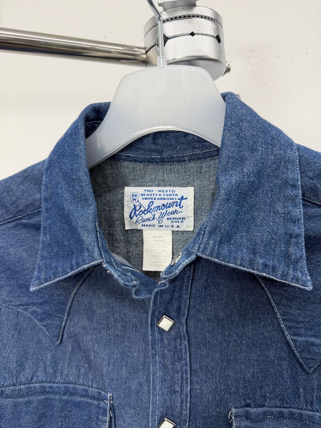 70s Rockmount Ranchwear western indigo 상품이미지3