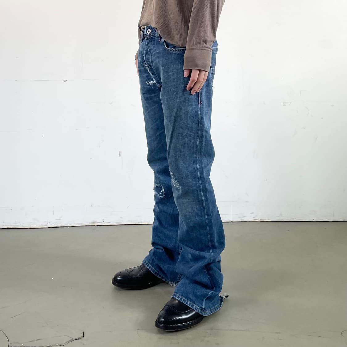 디젤 플레어 데님 팬츠 상품이미지2