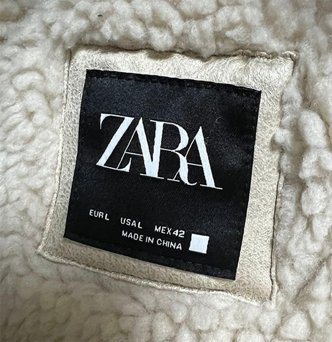 ZARA 자라 남자 무스탕 양털 캐주얼 겨울 L 100 상품이미지4