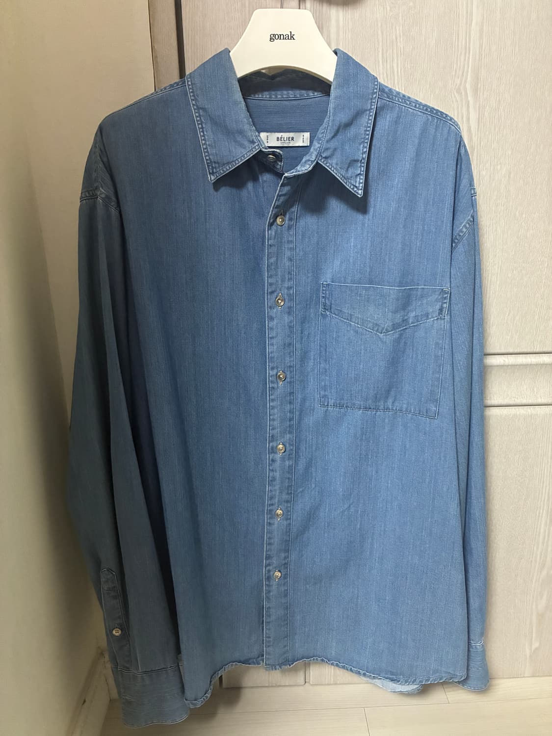 24ss 벨리에 시티 노마드 데님셔츠 상품이미지2