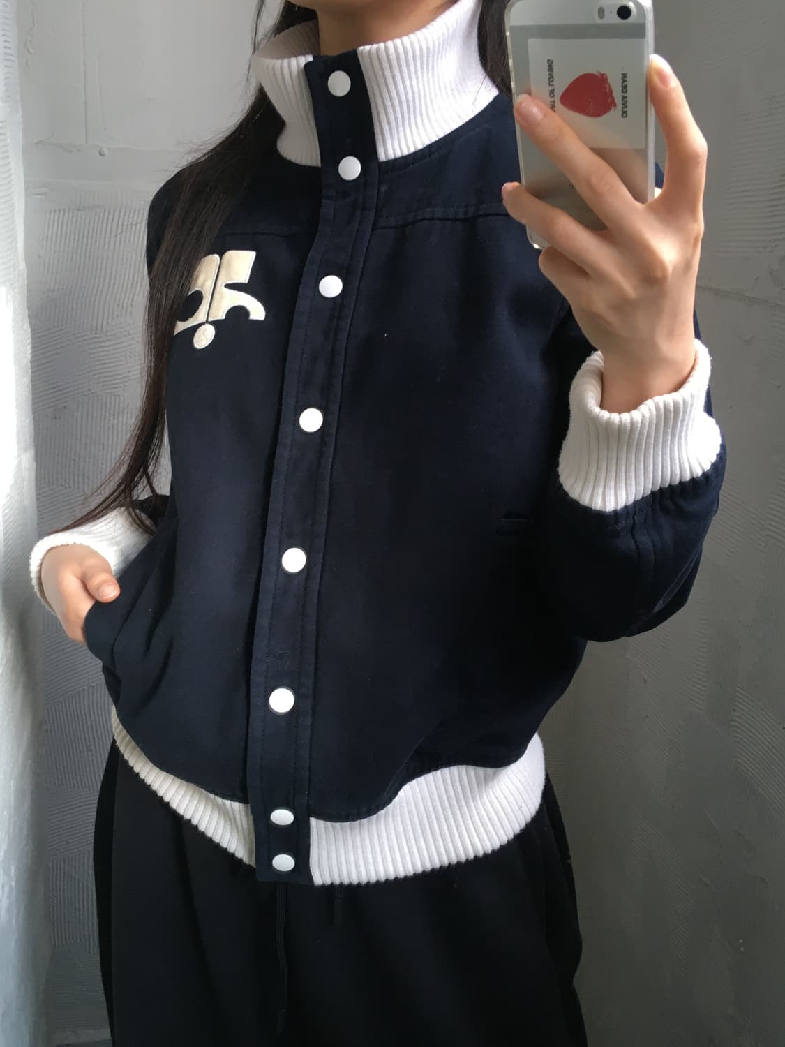 Courrèges 꾸레쥬 네이비 봄버 자켓 상품이미지3