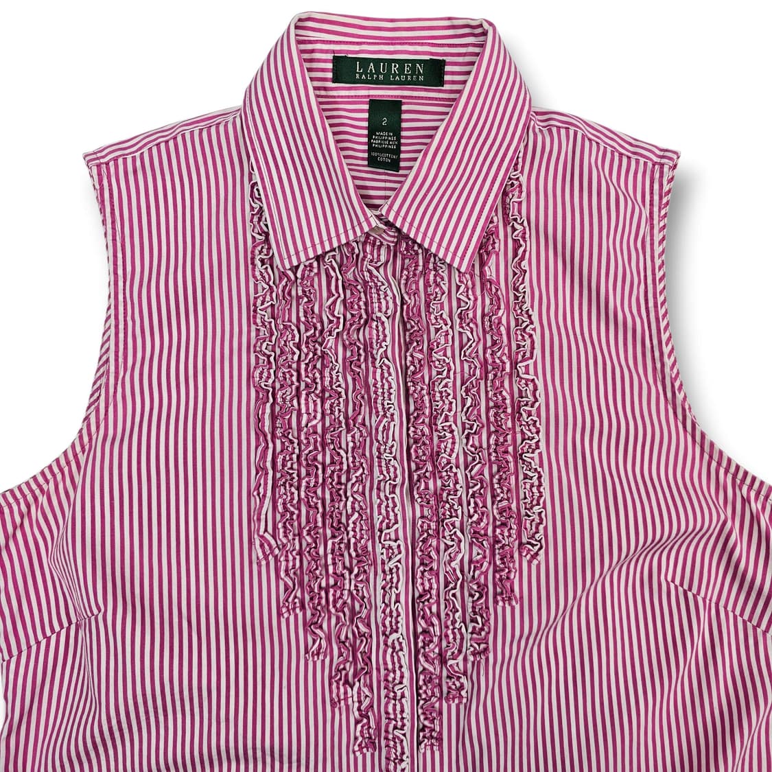 2 Ralph Lauren 랄프로렌 러플 민소매 셔츠 상품이미지5