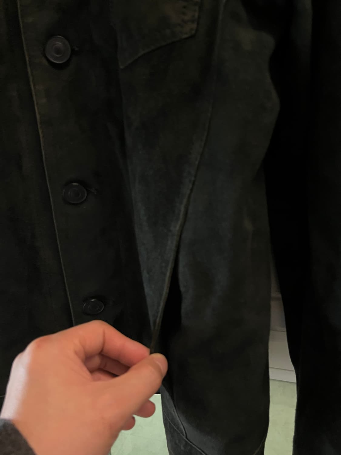 Allsaints 올세인츠 세무 스웨이드 버튼 자켓 S 상품이미지4