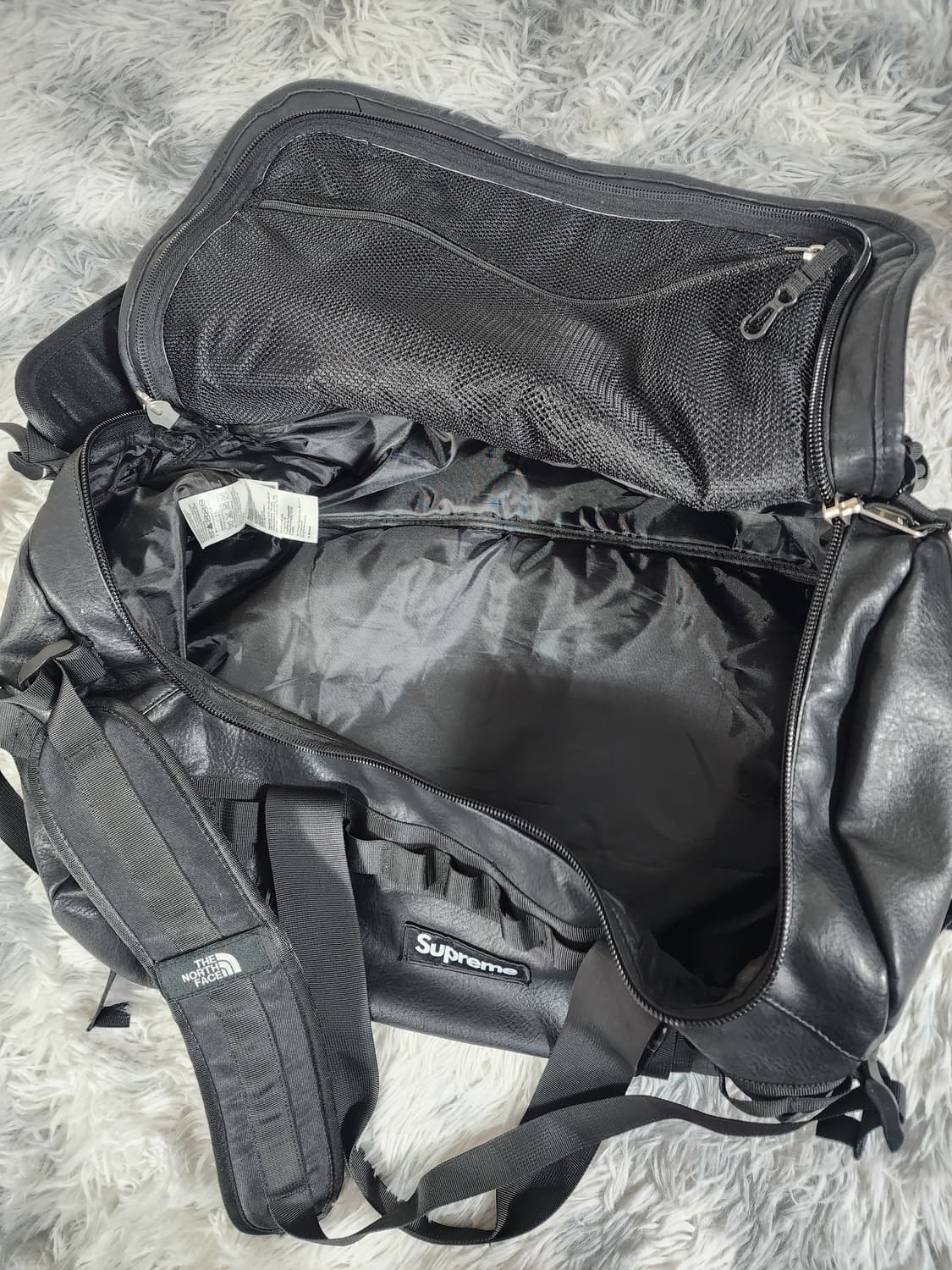 슈프림 x 노스페이스 가방 블랙 상품이미지4