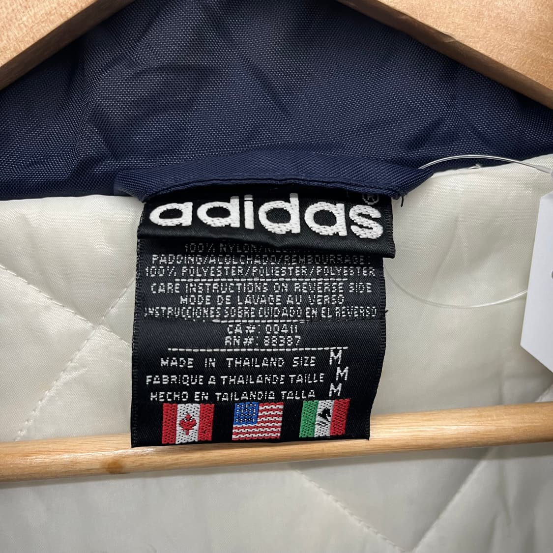 아디다스 네이비 삼선 롱패딩 자켓 남L 상품이미지7