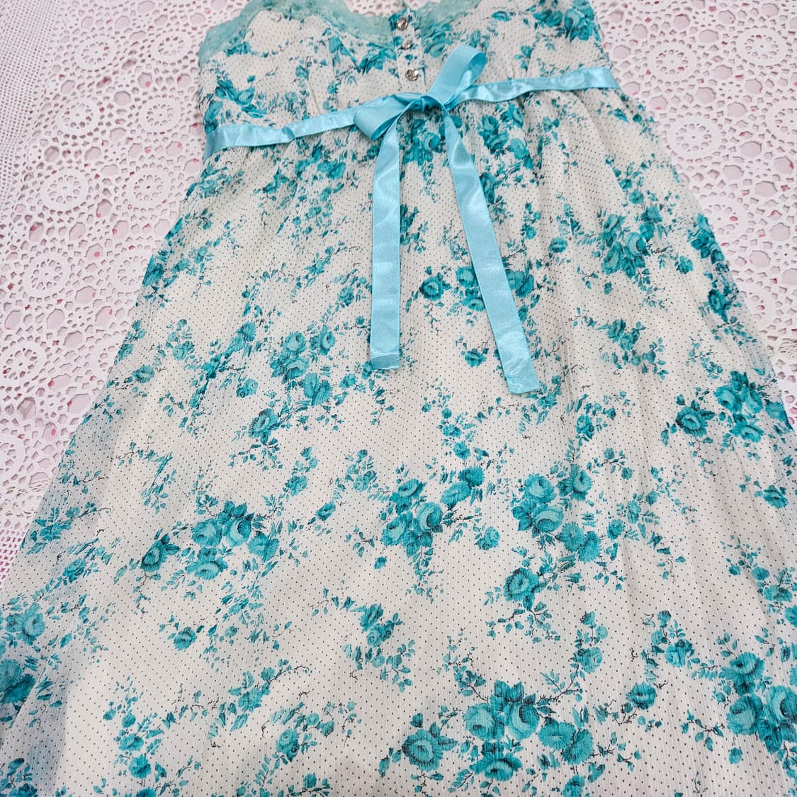 민트소다 플로럴 슬립 원피스 상품이미지7