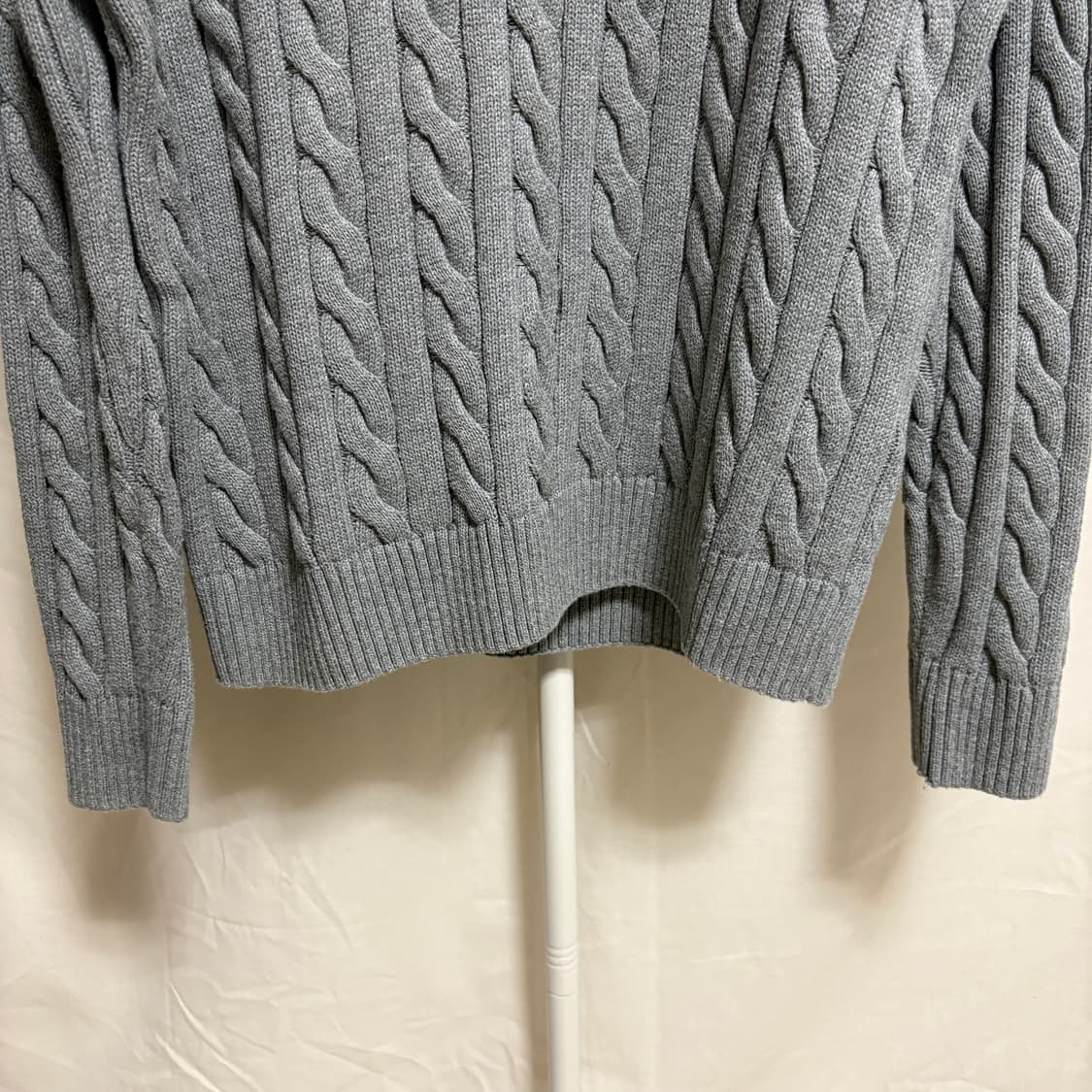 폴로 랄프로렌 코튼 케이블 니트 / 그레이, L 상품이미지3
