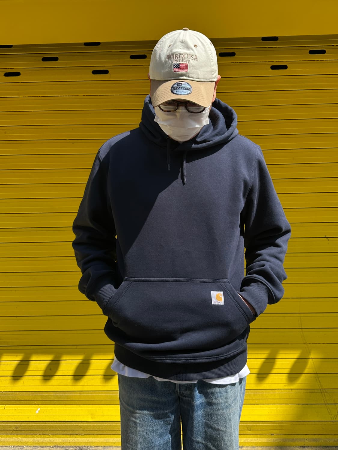 칼하트 레인 디펜더 루즈 핏 써멀 후드 네이비 M 상품이미지1