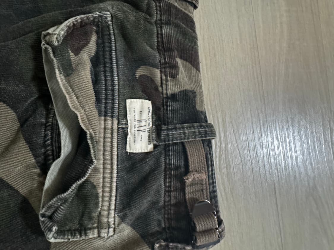 [32x32] GAP 갭 밀리터리 카모 코듀로이 팬츠 상품이미지4