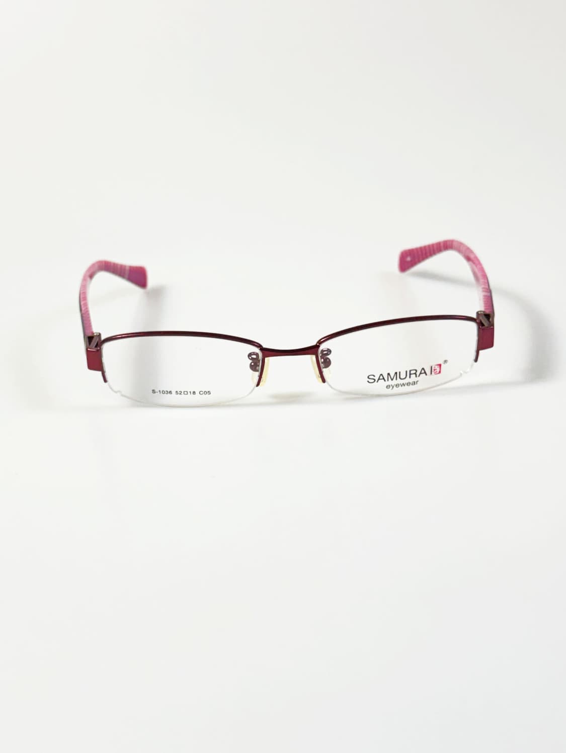 SAMURI EYEWEAR 반무테 스퀘어 메탈 빈티지 안경 상품이미지2