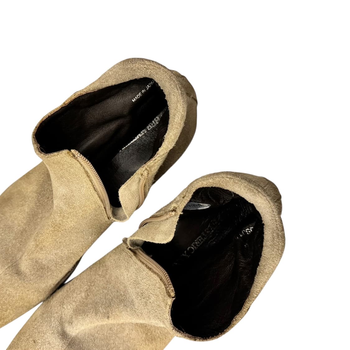 히스테릭글래머 집업 스웨이드 앵클 부츠 베이지 상품이미지9