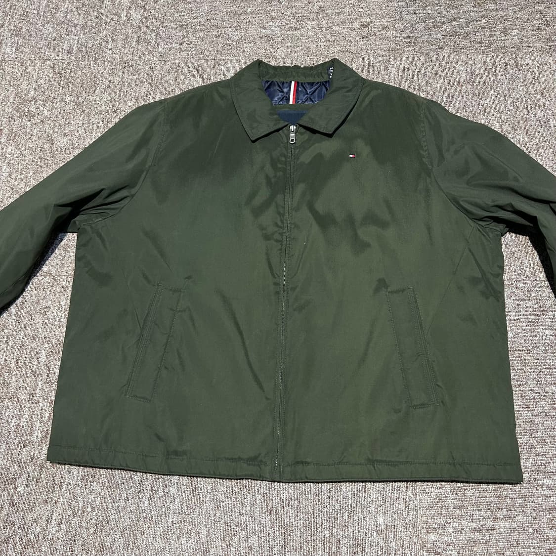 XXXL) 타미힐피거 올리브 안감퀄팅 자켓 빅사이즈 상품이미지4