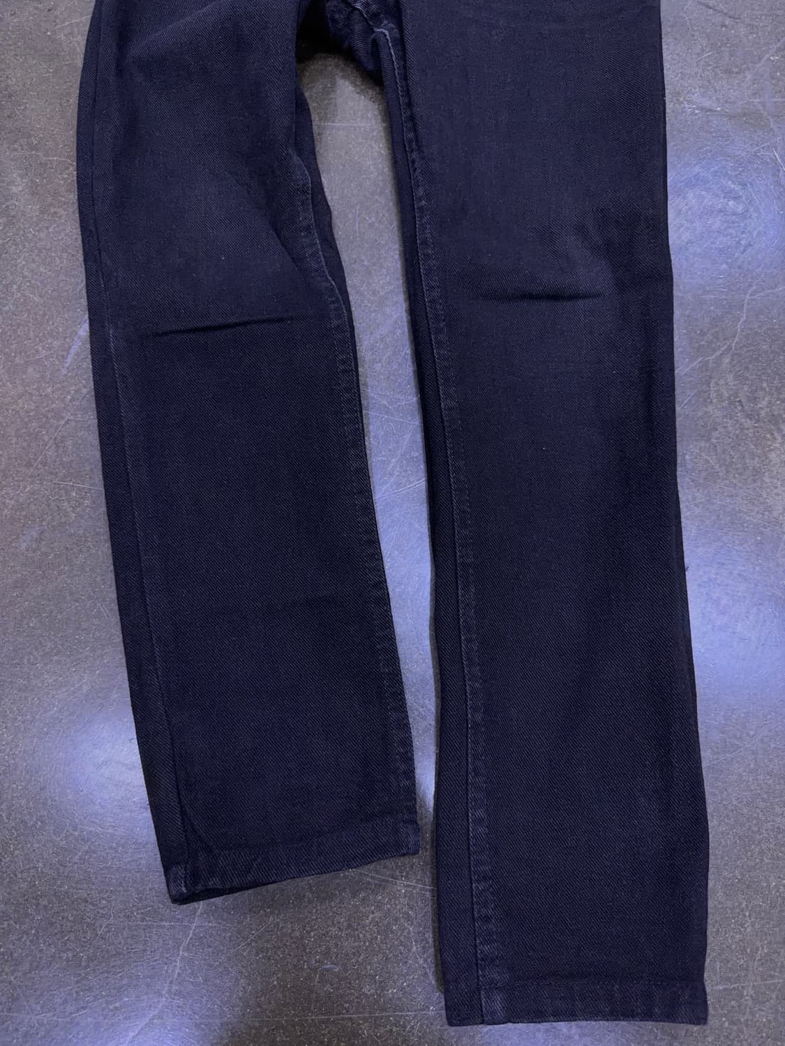 Lee 리 빈티지 블랙 워싱 USA 메이드 테이퍼드핏 블랙진 32 상품이미지5