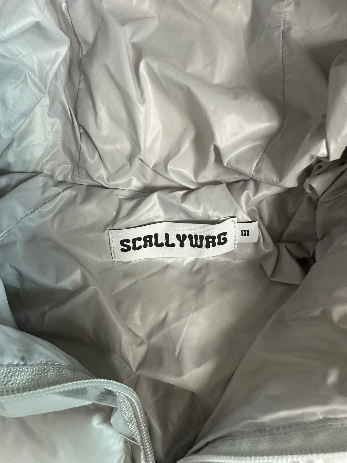 스켈리웩 라이트 웨이트 패딩 후드 자켓 (라이트그레이) 상품이미지3