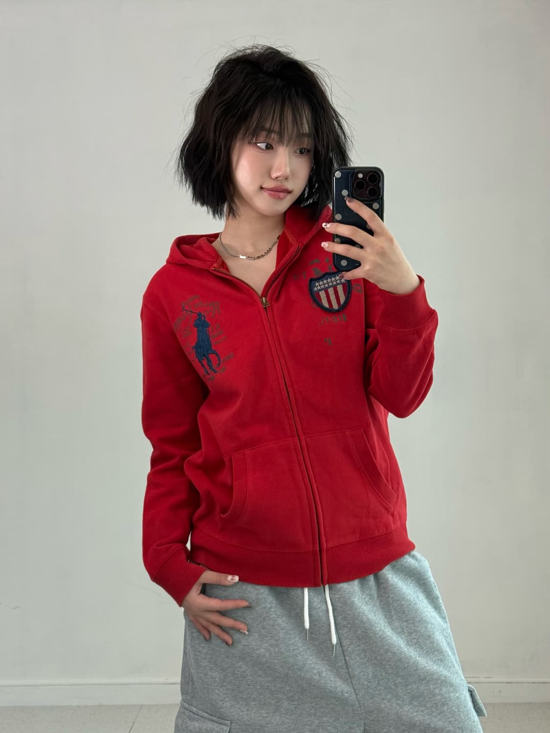 폴로 랄프로렌 빅포니 성조기 후드집업 상품이미지2