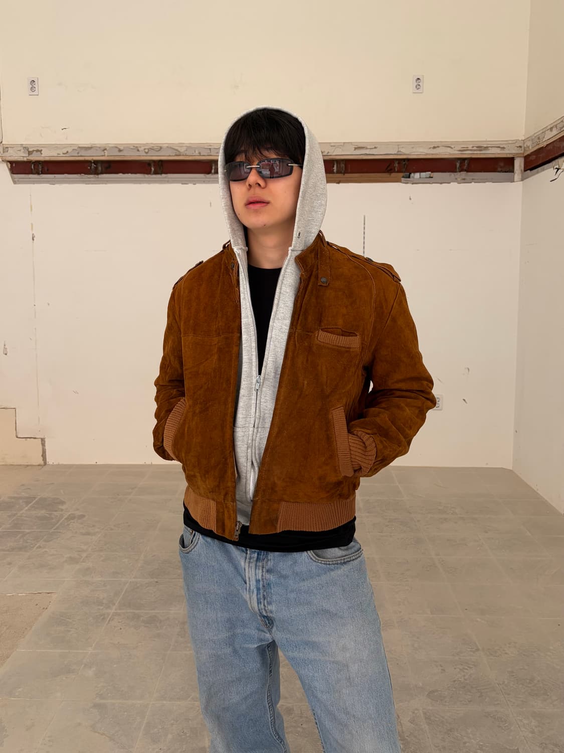 60-70’s American ideal zipper suede 상품이미지1