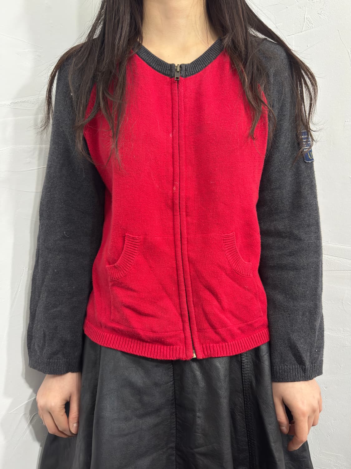 dkny knit zipup 상품이미지1