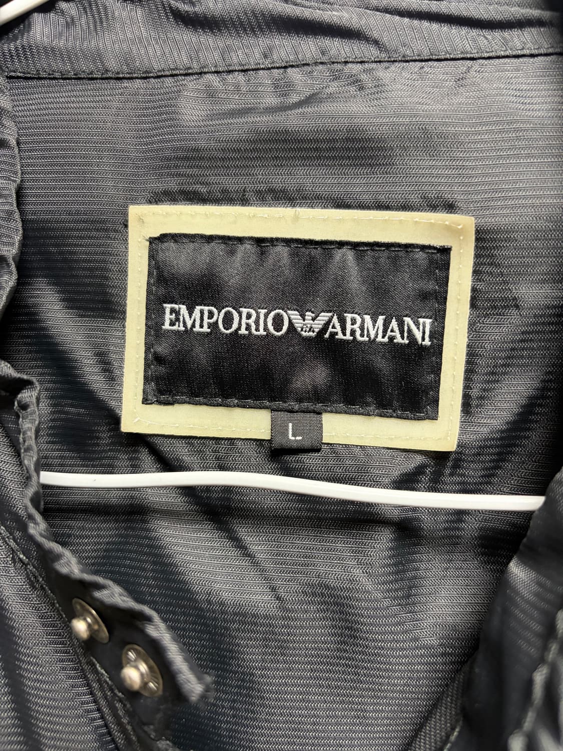 (초극상)엠포리오 아르마니 남성 블랙 자켓 L100 상품이미지4