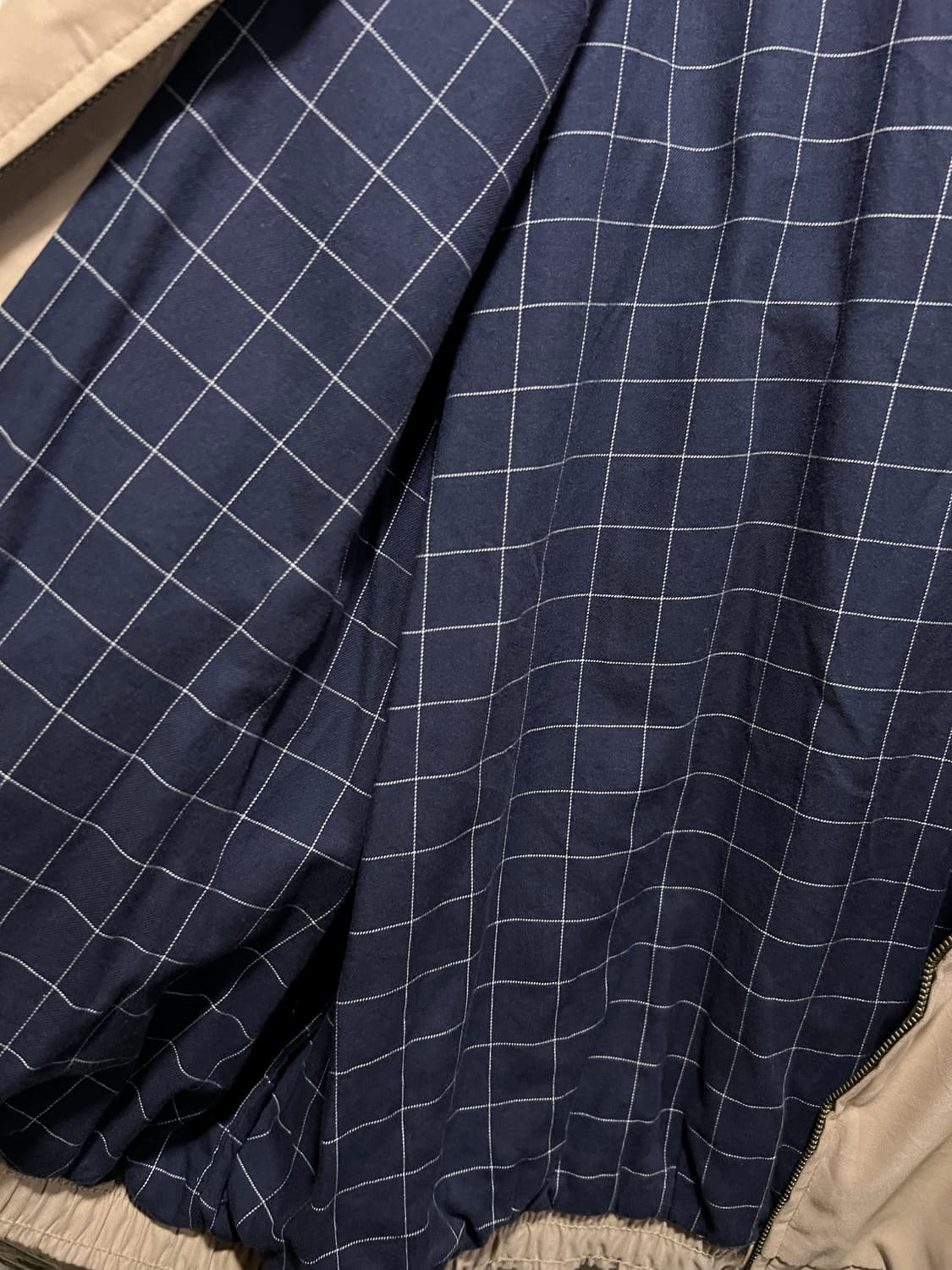 [2XL]폴로 랄프로렌 체크 라이닝 베이지 드리즐러 자켓 상품이미지5