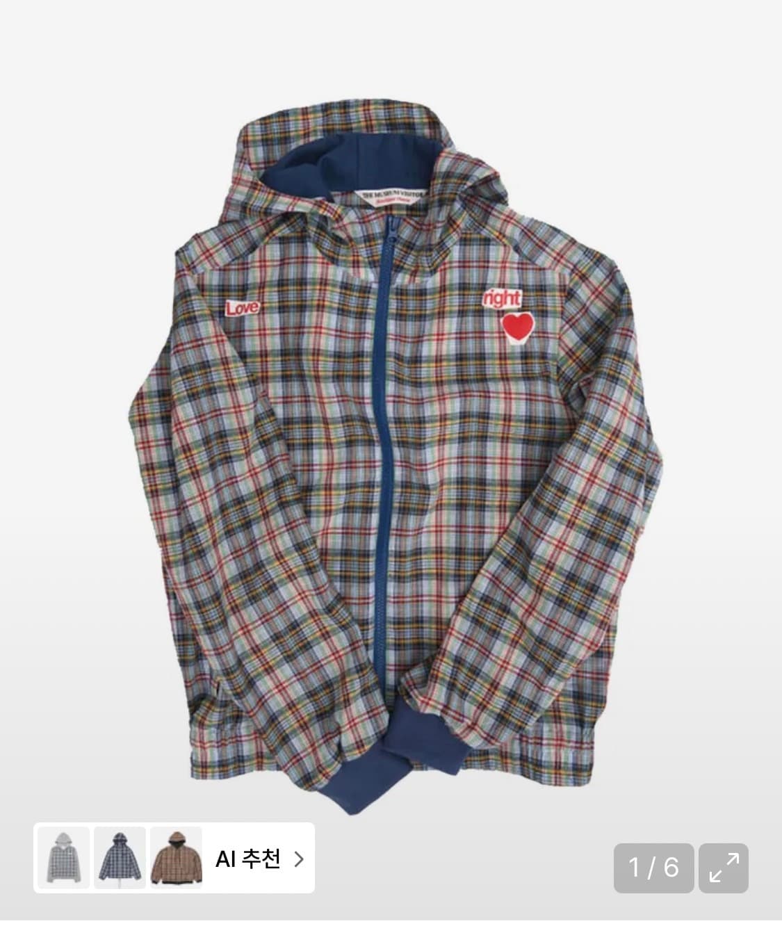 LOVE CHECK JACKET (MULTI) SS 상품이미지1