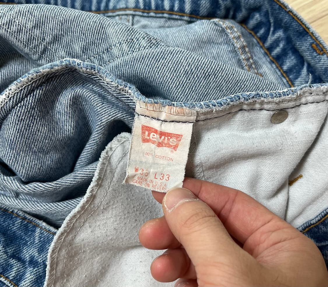 90s 미제 리바이스 505 오렌지탭 36x33(허리 44cm) 상품이미지5